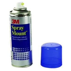 Image of 3M SprayMount Transparent Repositioning Adhesive 200ml HSMOUNT