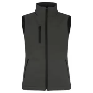 Image of Clique Womens/Ladies Softshell Panels Gilet (XXL) (Dark Grey)