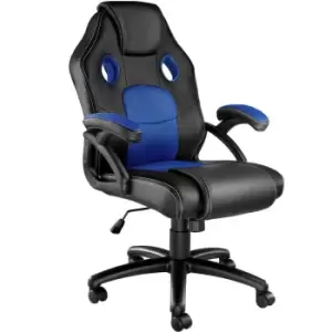 TecTake Gaming Chair Racing Mike - Black And Blue