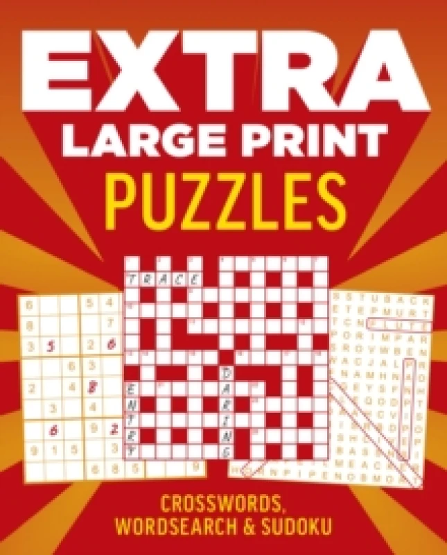 Image of Extra Large Print Puzzles : Crossword, Wordsearch & Sudoku Paperback / softback