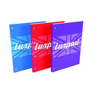 Image of Silvine Luxpad Refill Pad Lined with Margin 320 Pages A4 Assorted Pack