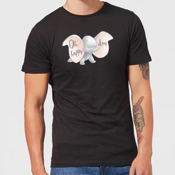 Image of Disney Dumbo Happy Day Mens T-Shirt - Black - 4XL - Black