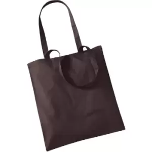 Image of Westford Mill Promo Bag For Life - 10 Litres (One Size) Chocolate - Chocolate