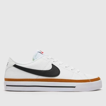 Image of Nike White & Black Court Legacy Next Nature Trainers