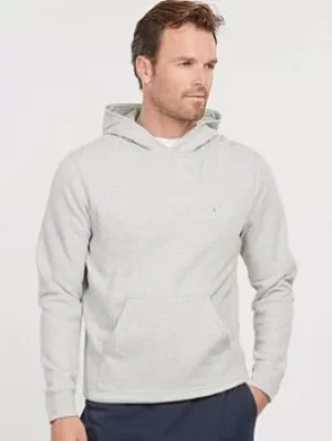 Image of Barbour Essentials Pop Over Hoodie, Grey Marl, Size 2XL, Men