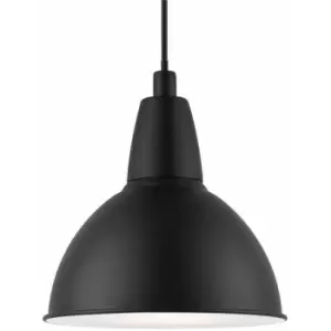 image of Nordlux Trude Dome Pendant Ceiling Light Black, E27