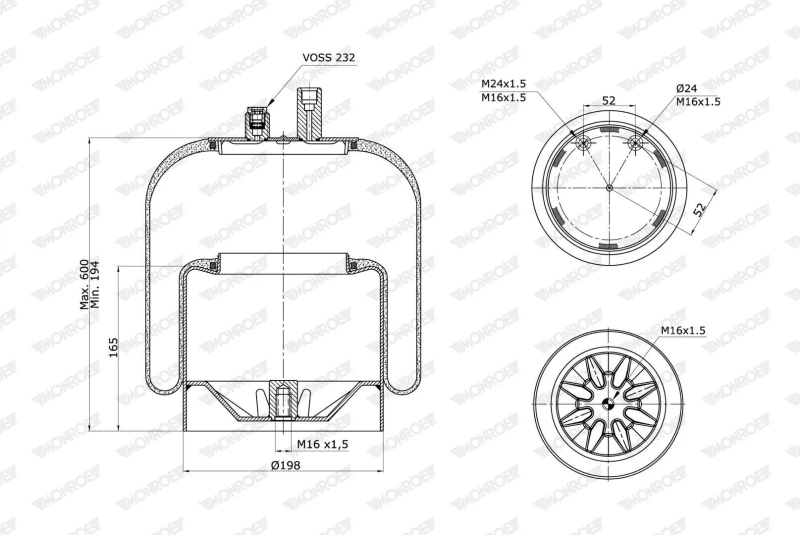Image of MONROE Boot, air suspension MONROE ASP4051