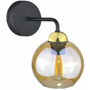 image of Keter Lighting - Keter Melle Dome Wall Lamp Gold, 23cm, 1x E27