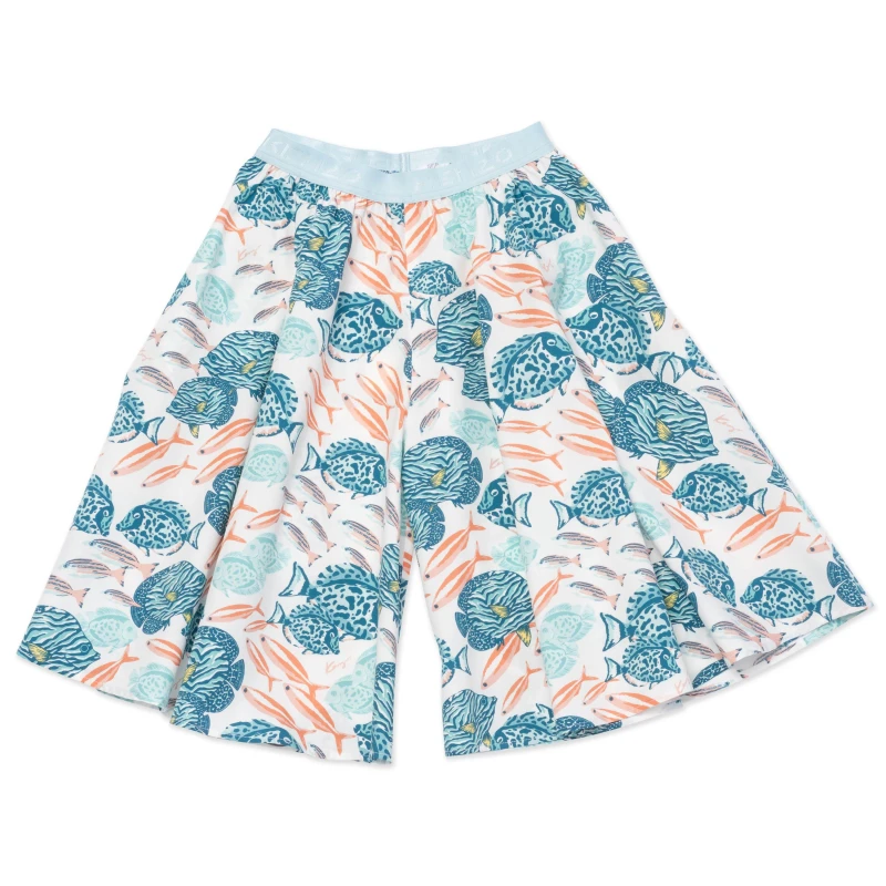Image of Kenzo Kids Wide Leg Trousers White female 8Y