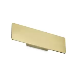 image of Ideal Lux Zig Zag Integrated LED Wall Lamp Brass 29cm 3000K