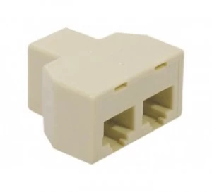 EXC RJ45 Splitter T Shaped 8P8C F F F