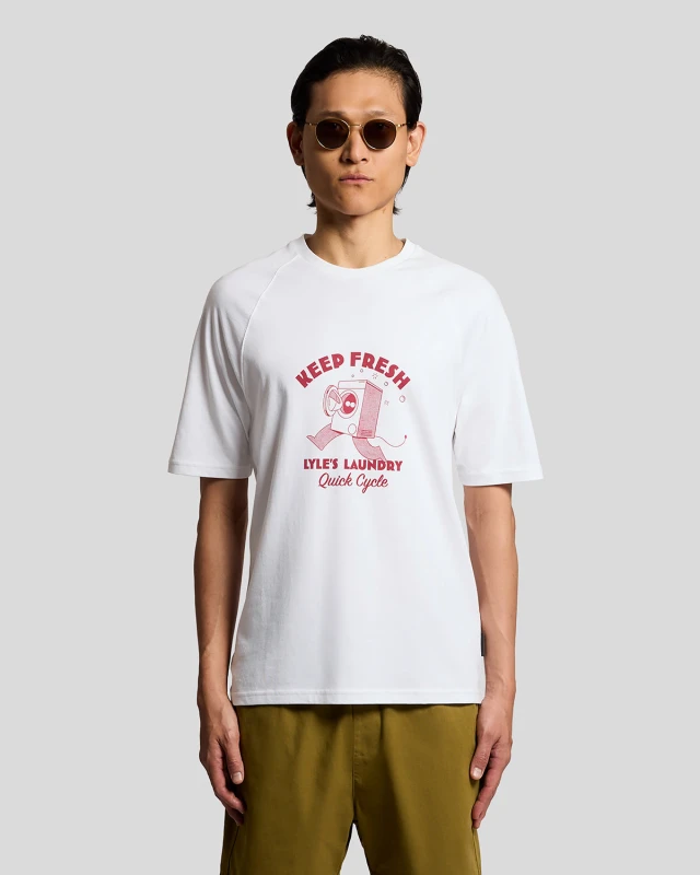 Image of Lyle & Scott T-Shirt Lyle & Scott Keep Fresh Blanc Male XS