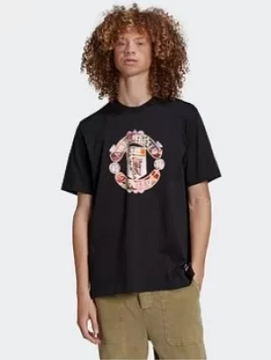 Image of adidas Manchester United CNY Jersey, Black Size XL Men