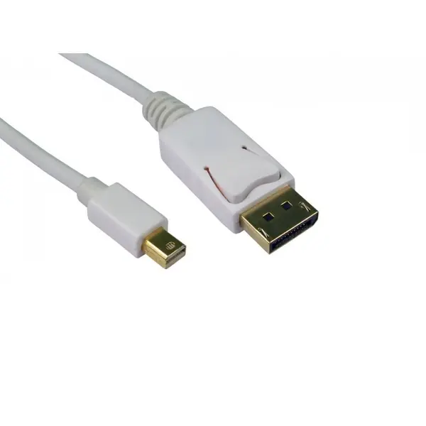 Image of Cables Direct 5m Mini DisplayPort to DisplayPort Cable in White
