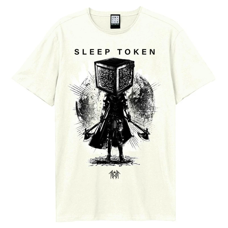 Image of Amplified Mens Axe Samarui Sleep Token T-Shirt in White Size: Large White Male L