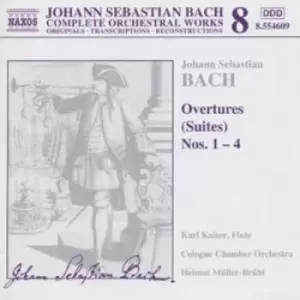 Image of JS Bach Overtures Suites Nos 1-4 by Johann Sebastian Bach CD Album