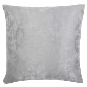 Image of Mirage Metallic Jacquard Cushion Silver