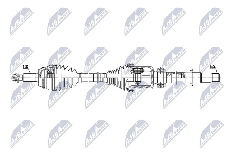 Image of NTY NPW-TY-253 Drive shaft Front Axle Right Drive Shaft (13)
