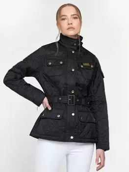 Image of Barbour International Polarquilt Jacket - Grey, Size 12, Women