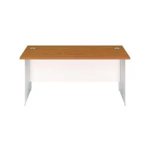 image of Jemini Rectangular Panel End Desk 1400x800x730mm Nova Oak KF804727