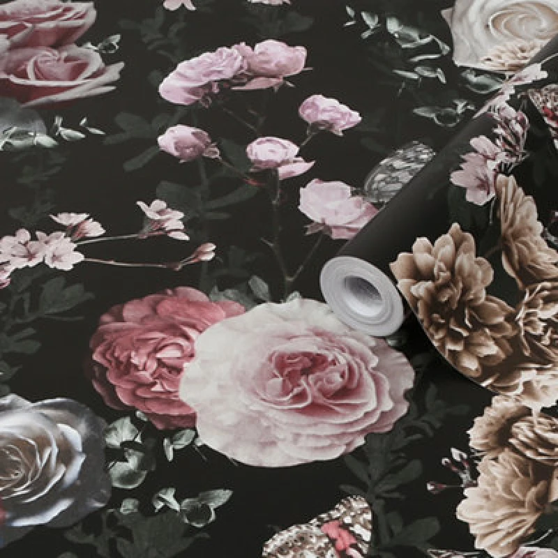 Image of Graham & Brown Superfresco Easy Midsummer Multi, Black 108251