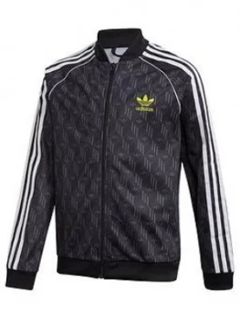 Image of Boys, adidas Originals SST Track Top - Black, Size 9-10 Years