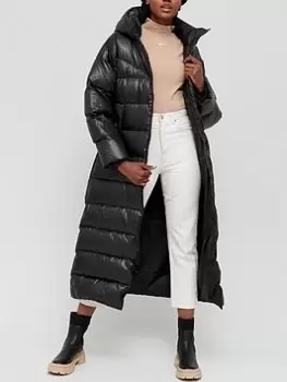 Image of Nike NSW Hooded Down Parka - Black, Size XL, Women