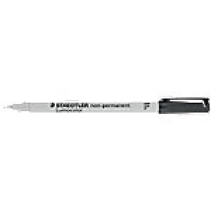 Image of STAEDTLER OHP Marker Lumocolour 316 Bullet 0.6mm Black 10 Pieces