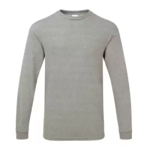 image of Gildan Mens Hammer Heavyweight Long Sleeve T-Shirt (3XL) (Graphite Heather)