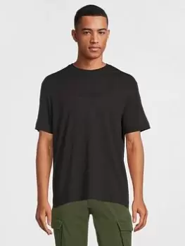 Image of Calvin Klein Comfort Debossed Logo T-Shirt - Black, Size 2XL, Men