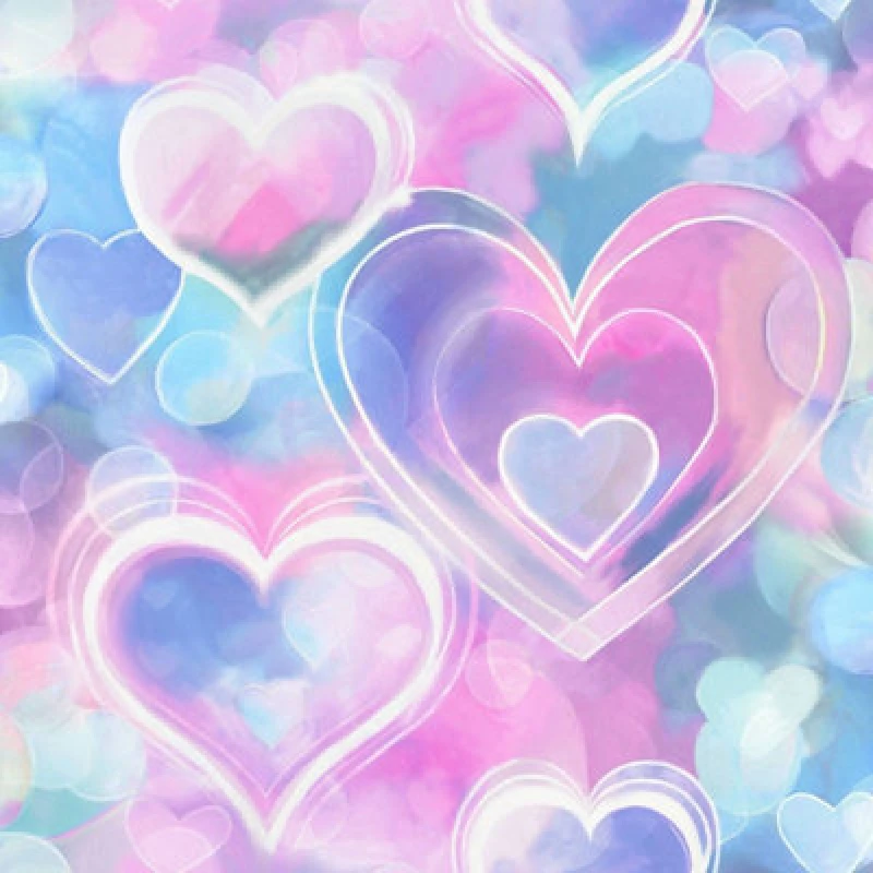 Image of HOLDEN DECOR Holden Decor Neon Hearts Pink Blue Wallpaper Children's Room Trendy Feature Wall WL-13785