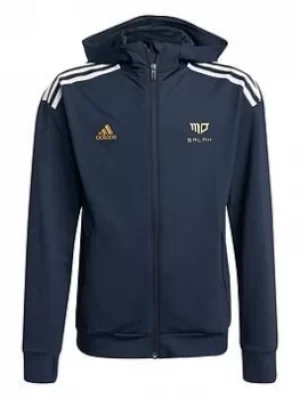 Image of adidas Mo Salah Hoody, Navy, Size 11-12 Years