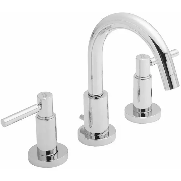 image of Hudson Reed Tec Lever 3 Tap Hole Basin Mixer - Chrome