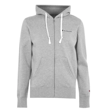Image of Champion Full Zip Logo Hoodie - Grey