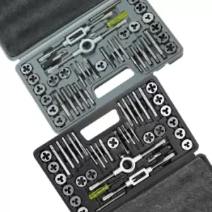 image of Tap and Die Set 80Pcs Metric and sae Standard Bearing Steel Threading Tool - Vevor