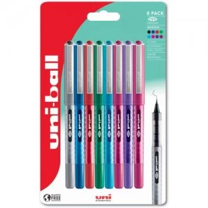 Image of Uni-Ball Eye Designer UB-157D AST Plastic Free Packaging PK8