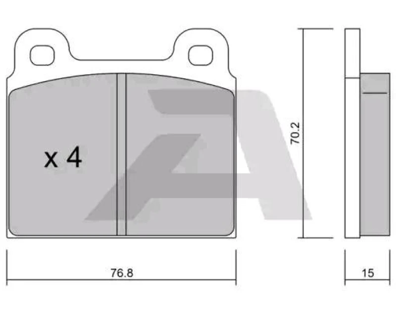Image of AISIN Brake pad set AISIN BPFI-1037