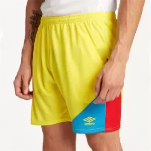 image of Umbro SSG Knit Colour Block Shorts Mens - Yellow