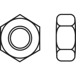 Image of TOOLCRAFT 830405 Hexagonal nuts M2.5 DIN 934 Plastic 10 pc(s)