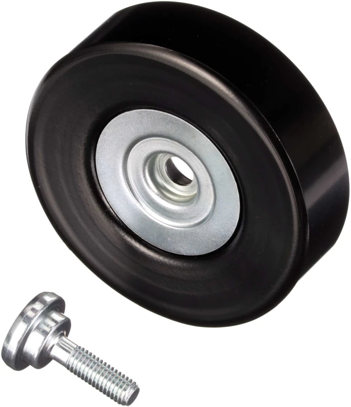 Image of GATES T36251 Idler Pulley Micro-V UNIQUE FIT Metal Deflection/Guide Pulley,v-ribbed belt (312)
