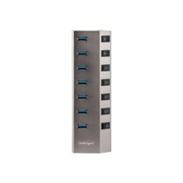 image of StarTech.com 7-pt USB Hub with On/Off Switches