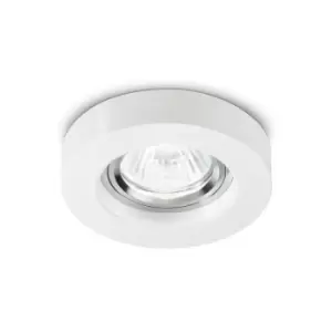 Image of Blues 1 Light Round Recessed Downlight (3 Pack) White GU10