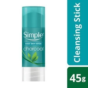 image of Simple Daily Skin Detox Charcoal Cleansing Stick 45g