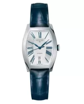 Image of Longines Evidenza Automatic Silver Dial Leather Strap Womens Watch L2.142.4.70.2 L2.142.4.70.2
