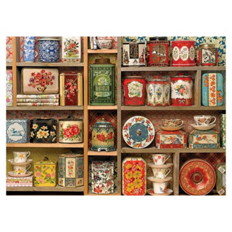 Image of Cheatwell Games Vintage Tins Jigsaw Puzzle 1000 Pieces Multi