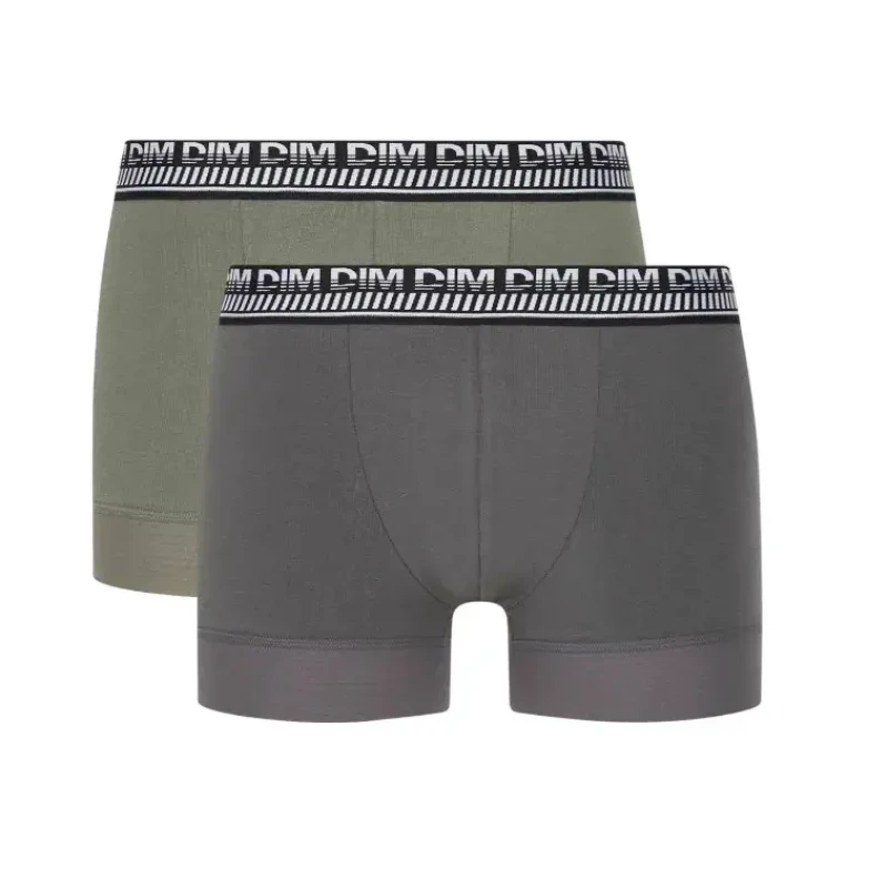 Image of Dim Pack of 2 3D Flex Stay & Fit Hipsters Grey + Green Men S;XXL;XL;L;M