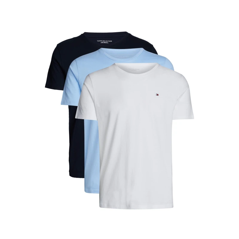Image of Tommy Hilfiger 3 pack short Sleeve T-Shirt - White White S