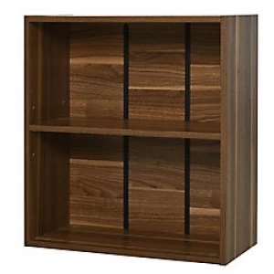 image of HOMCOM Wooden Storage Cupboard Walnut 745mm x 170 mm x 330 mm