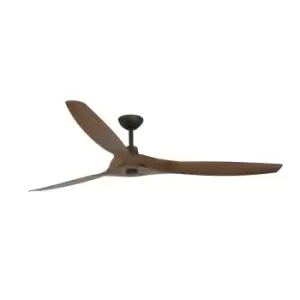 image of Morea Brown Ceiling Fan With DC Motor Smart - Remote Included