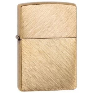 Image of Zippo Herringbone Sweep Brass Finish Windproof Lighter